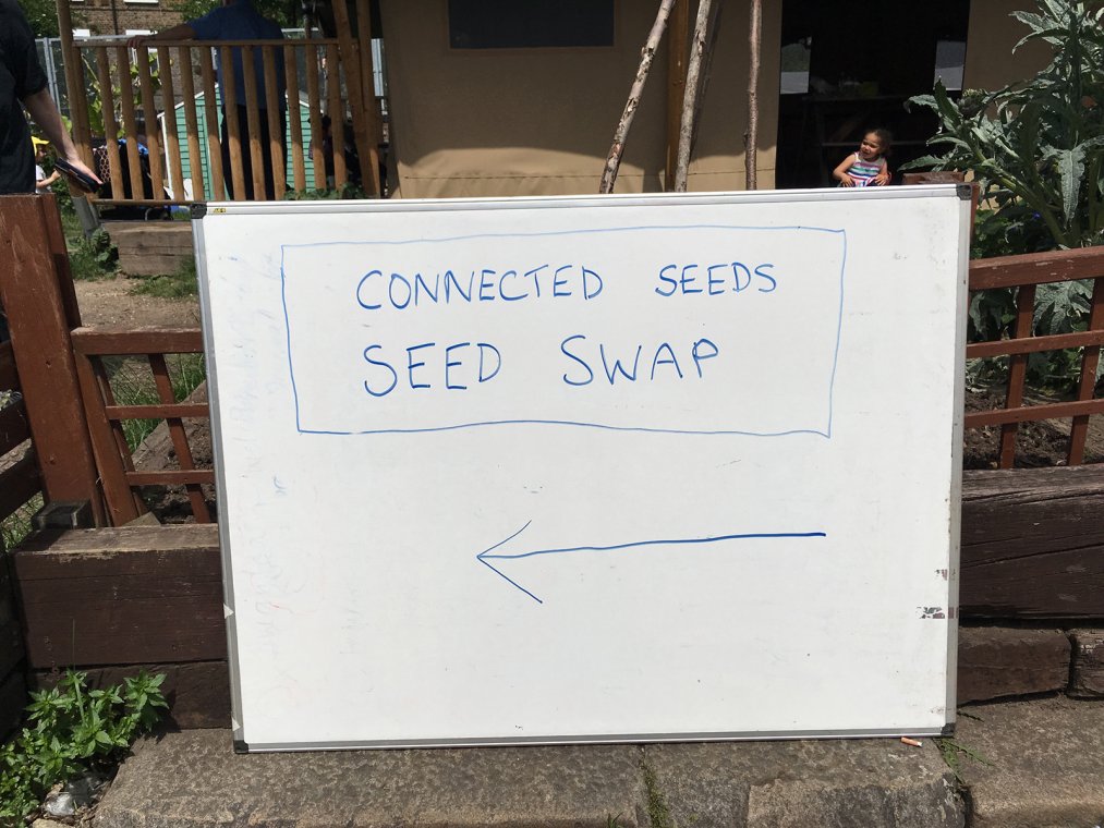 Seed swap. Photo: Sara Heitlinger